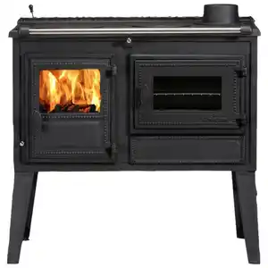 GLOBEFIRE Holzherd »Atlas«, schwarz, Gusseisen, 7 kW, Dauerbrand geeignet