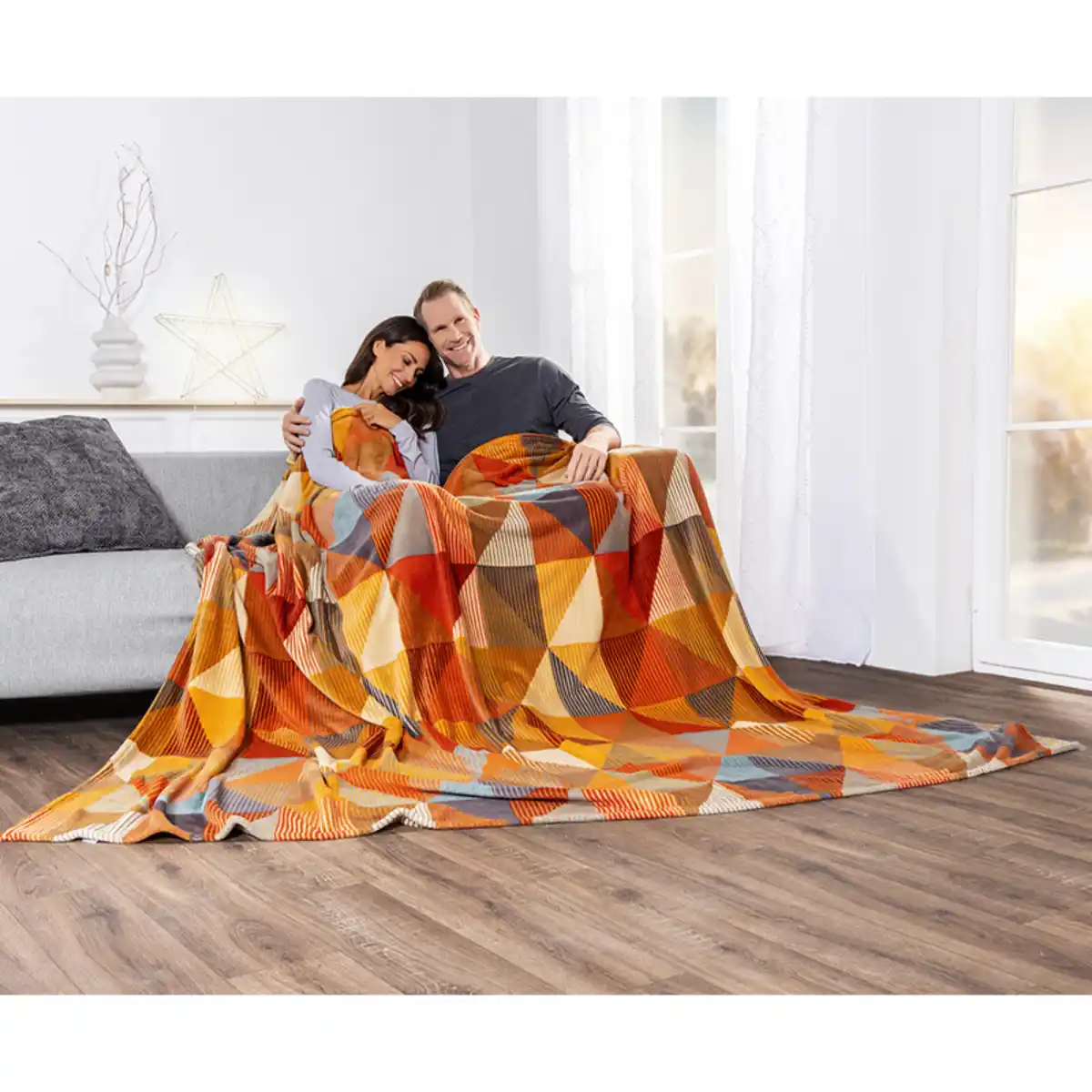 Bild 1 von Bella Casa XXL-Mikrofaser Flauschdecke