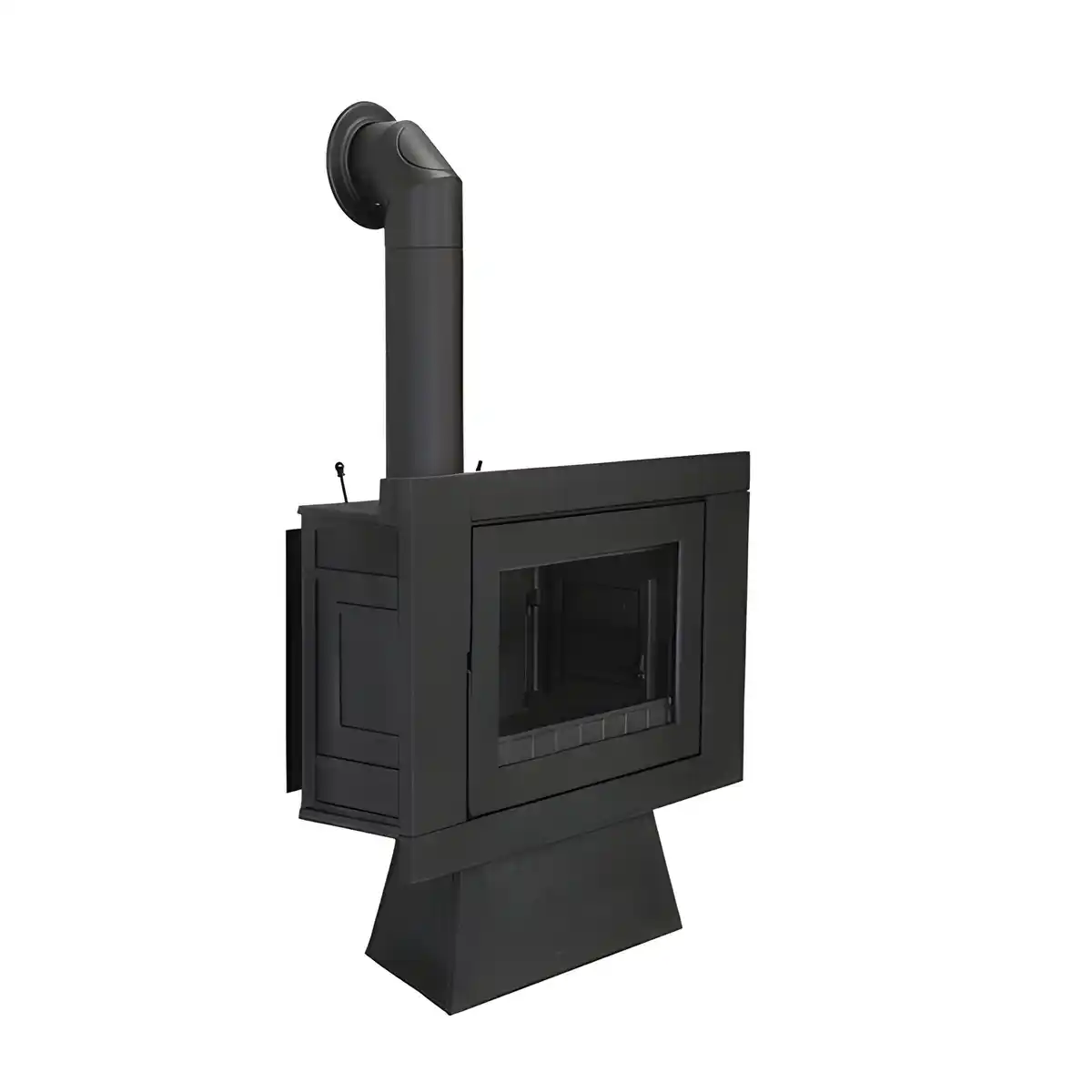 Bild 1 von GLOBEFIRE Kaminofen »Neptune Elegance«, schwarz, Gusseisen, 7 kW