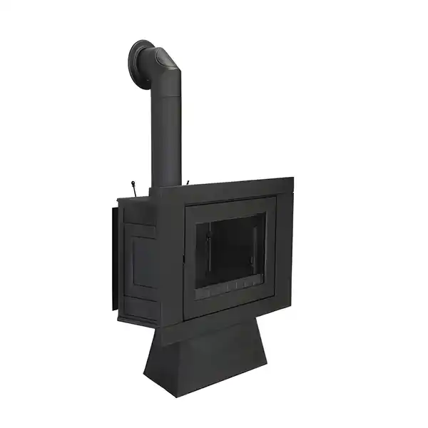 Bild 1 von GLOBEFIRE Kaminofen »Neptune Elegance«, schwarz, Gusseisen, 7 kW