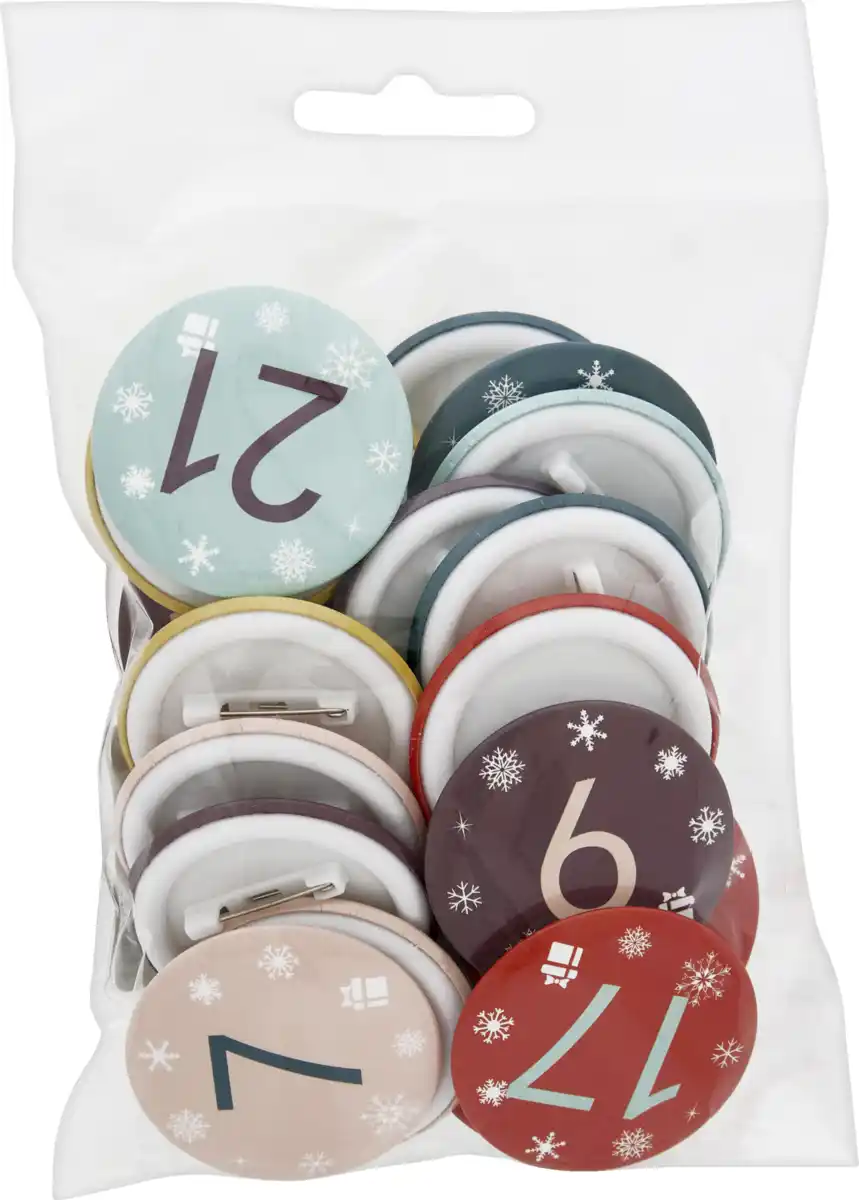 Bild 1 von DEKOWELT Adventskalender Buttons