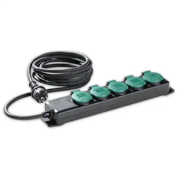 Bild 1 von Powertec Electric 5-fach Gartensteckdosenleiste