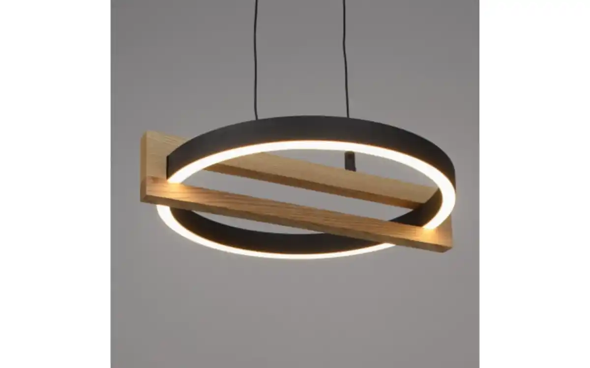 Bild 3 von LED-Pendelleuchte Mondo Famera, holz/schwarz, 3-flammig, inkl. CCT und Fernbedienung