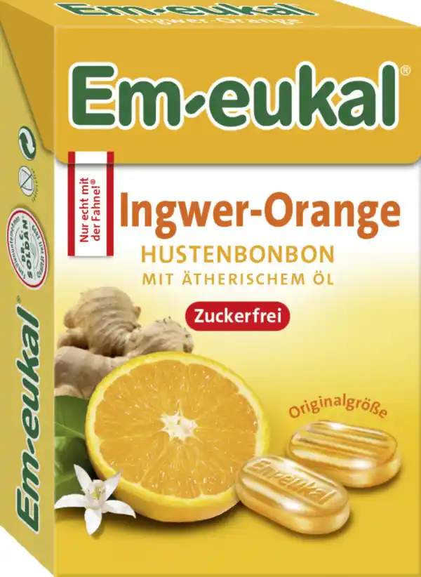 Bild 2 von Em-eukal Minis Hustenbonbons Ingwer-Orange, 50 g