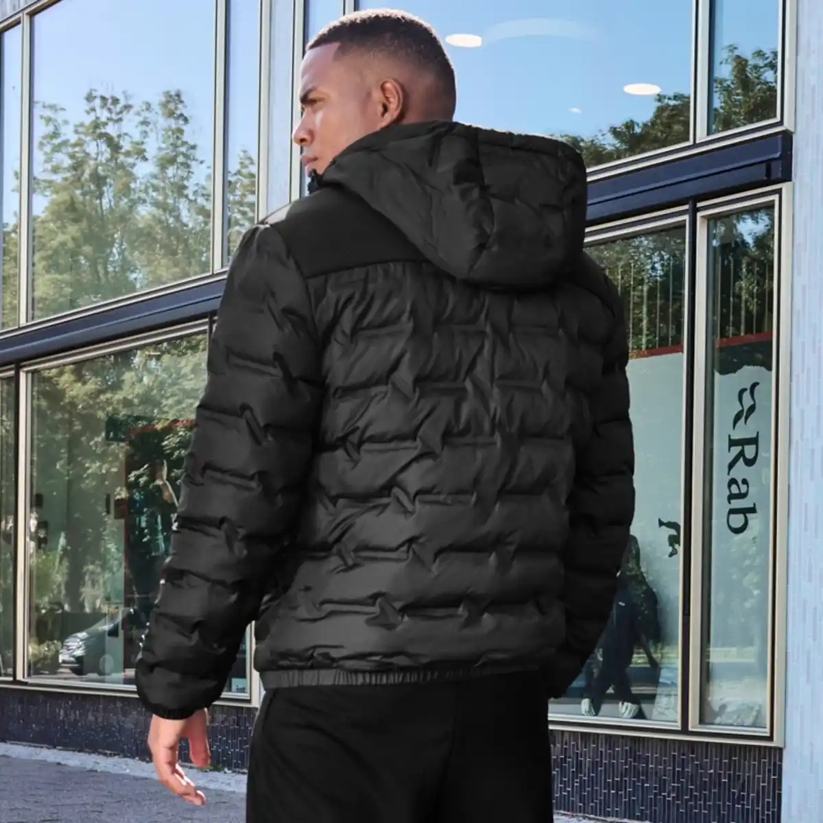 Bild 4 von Herren-Steppjacke mit abnehmbarer Kapuze