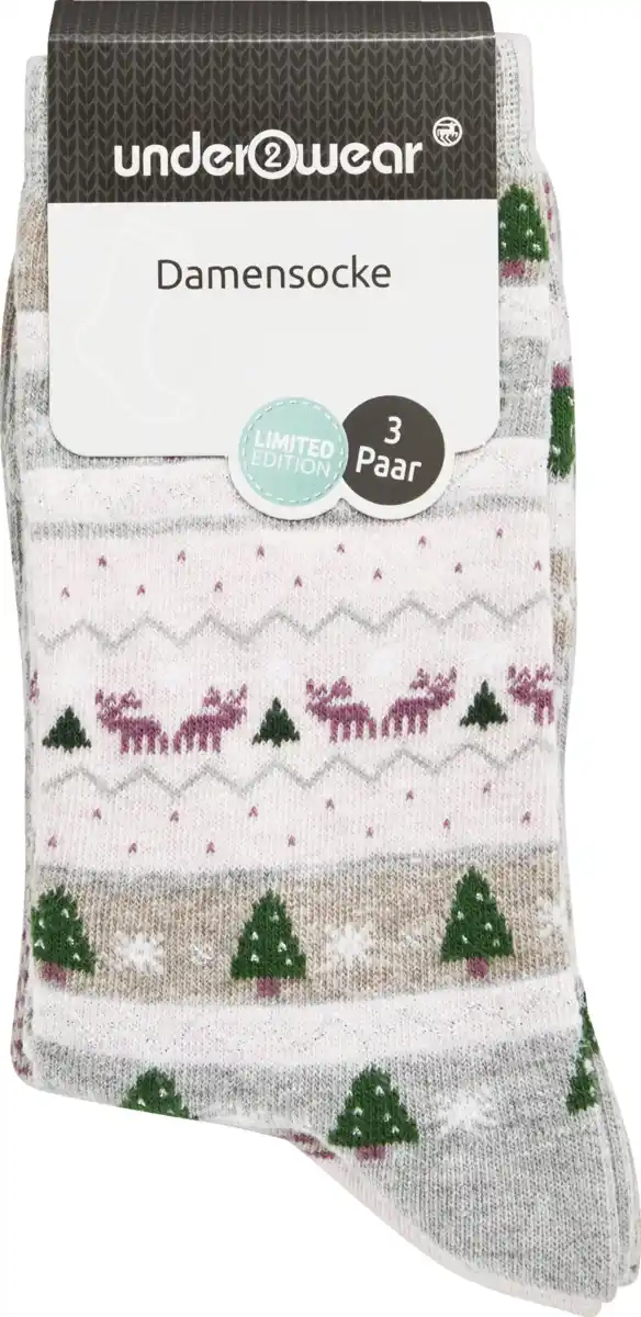 Bild 1 von under2wear 3er Pack Weihnachten Limited Edition Gr. 35/38