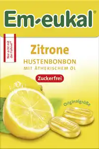 Em-eukal Zitrone Hustenbonbons Minis, 50 g
