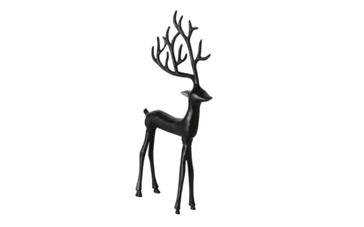 Bild 1 von Figur Hirsch, schwarz, 38 cm