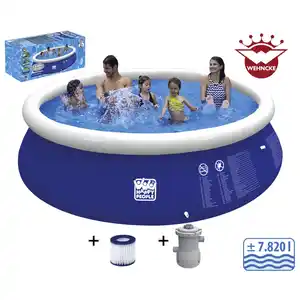 HAPPY PEOPLE Rundpool, blau, ØxH: 420 x 84 cm