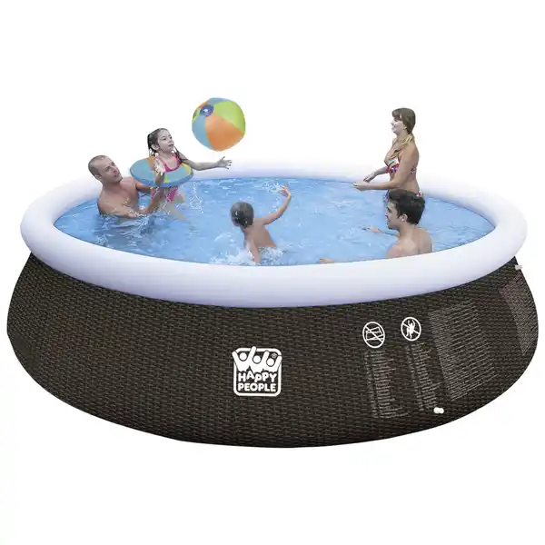 Bild 4 von Rundpool, rattanfarben, ØxH: 450 x 106 cm