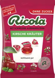 Ricola Kirsche Kräuter Hustenbonbons (20 Bonbons), 75 g