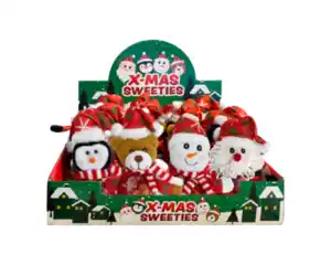 Plüschtier gefüllt mit Pralinen und Hohlfigur