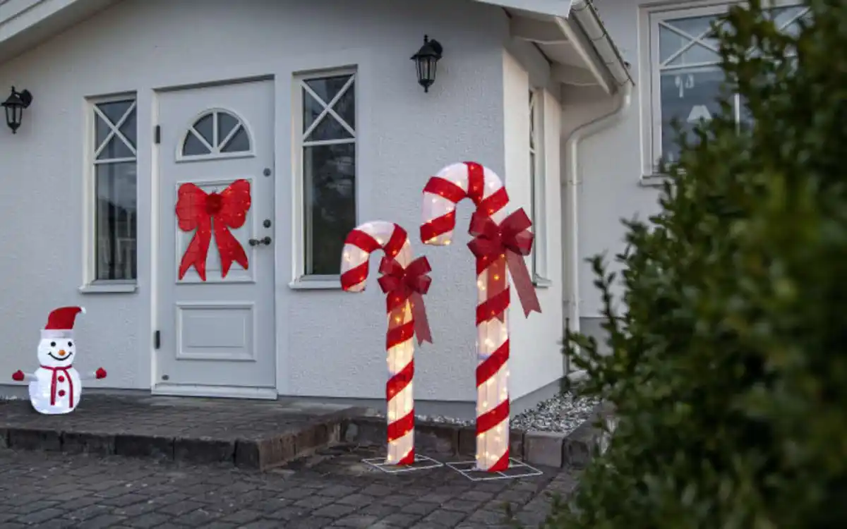 Bild 4 von Schleife mit Beleuchtung Acro, rot