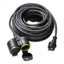 Bild 1 von Powertec Electric Verlängerungskabel mit Doppelkupplung 5 m