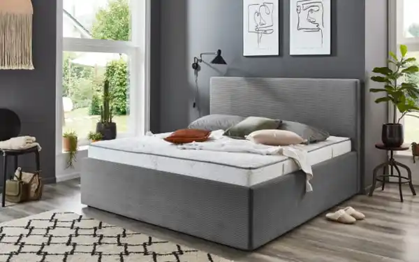 Bild 1 von Polsterbett Calgary grau, 160 x 200 cm