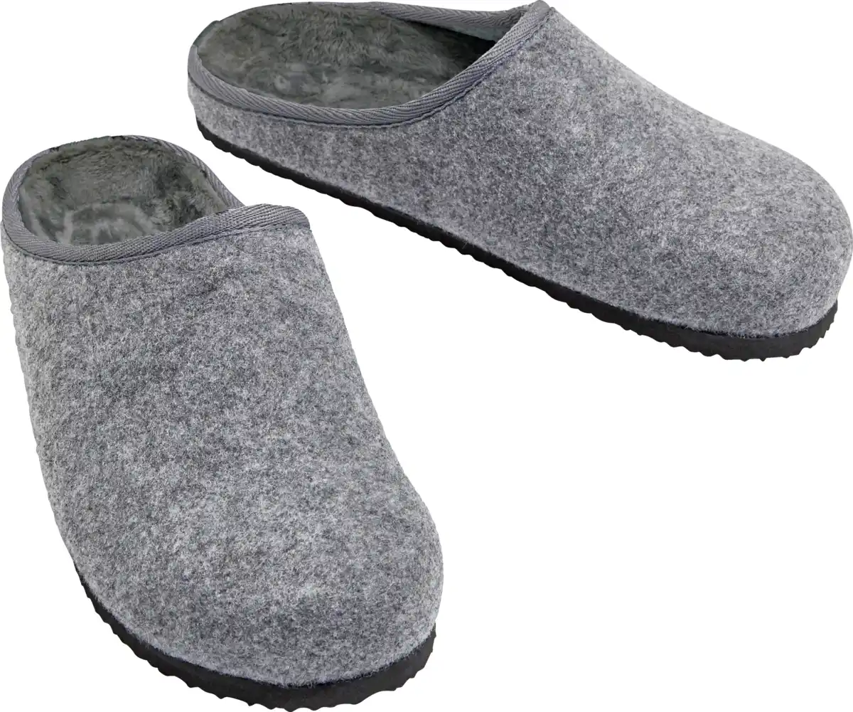 Bild 1 von IDEENWELT Hausschuhe grau Gr. 42
