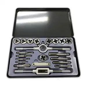 Kraft Werkzeuge Gewindebohrer-/ Schneideisensatz 21-tlg.