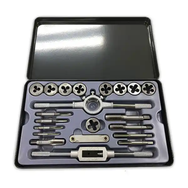 Bild 1 von Kraft Werkzeuge Gewindebohrer-/ Schneideisensatz 21-tlg.