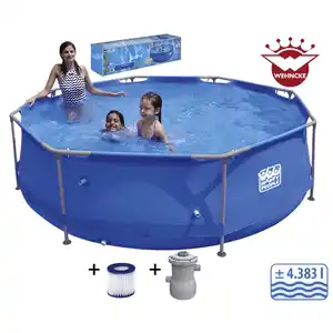 Rundpool, blau, ØxH: 300 x 76 cm