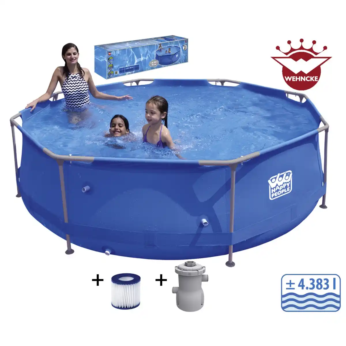 Bild 1 von Rundpool, blau, ØxH: 300 x 76 cm