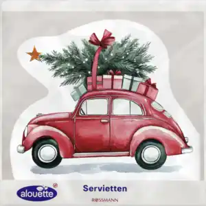 alouette Serviette Auto gestanzt