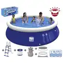 Bild 1 von HAPPY PEOPLE Rundpool, blau, ØxH: 450 x 90 cm