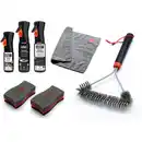 Bild 1 von WEBER Reinigungs-Set, BxL: 18,2 cm x 25,2 cm, Edelstahl & Kunststoff