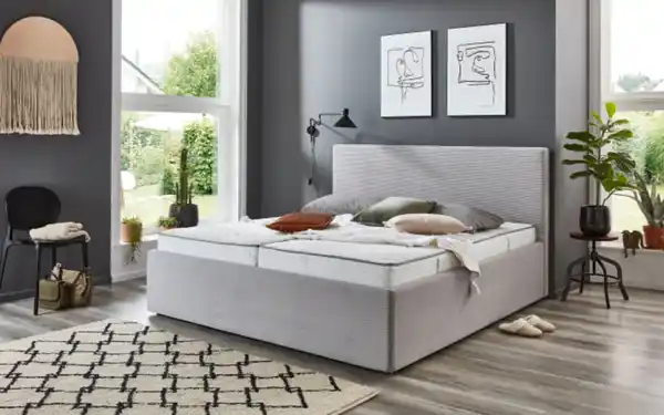 Bild 1 von Polsterbett Calgary silber, 180 x 200 cm