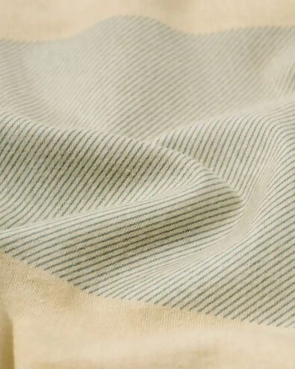 Bild 3 von Bettbezug 140 × 200/220 cm, Flanell, kariert, grün-beige