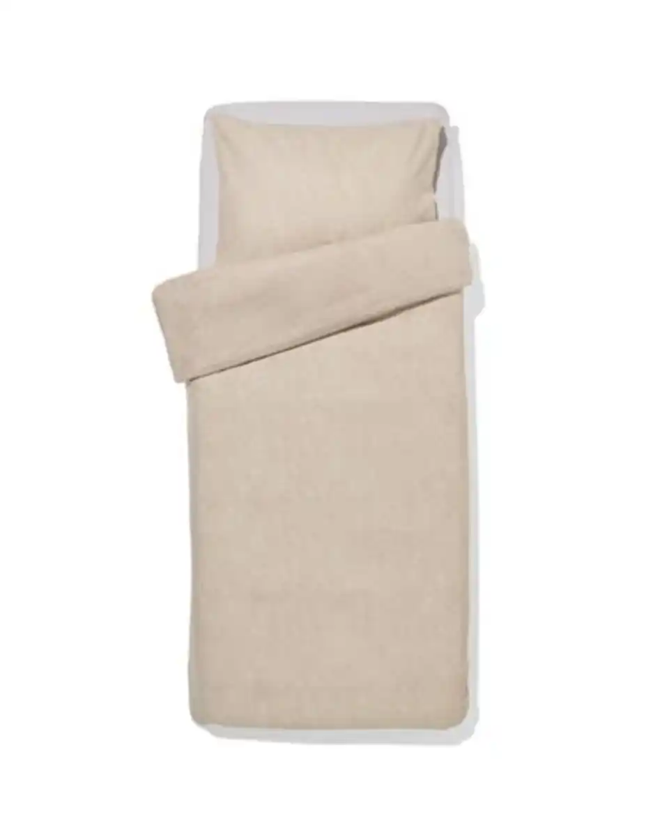 Bild 1 von Bettbezug 140 × 200/220 cm, Flanell, grau meliert