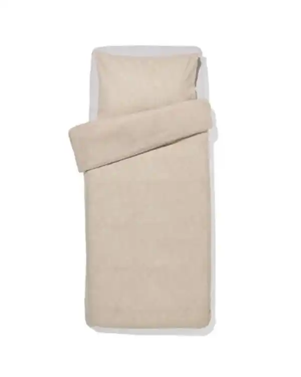 Bild 1 von Bettbezug 140 × 200/220 cm, Flanell, grau meliert