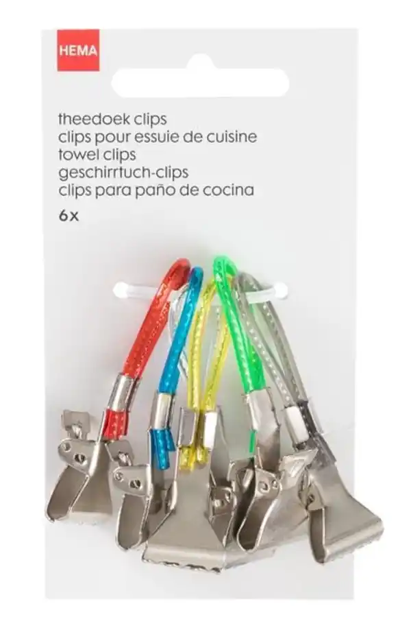 Bild 3 von Geschirrtuch-Klammern, 1.5 x 5.5 cm, bunt