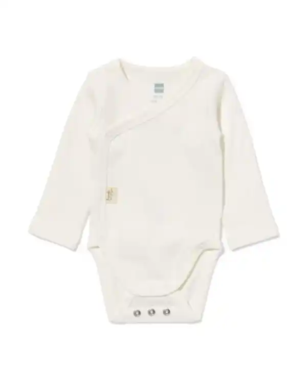 Bild 1 von Newborn-Wickelstrampler zum Mitwachsen, LENZING™ ECOVERO™, gerippt weiß