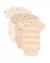 Bild 1 von Strampler Baumwolle mit Stretch – 3 Stück sandfarben