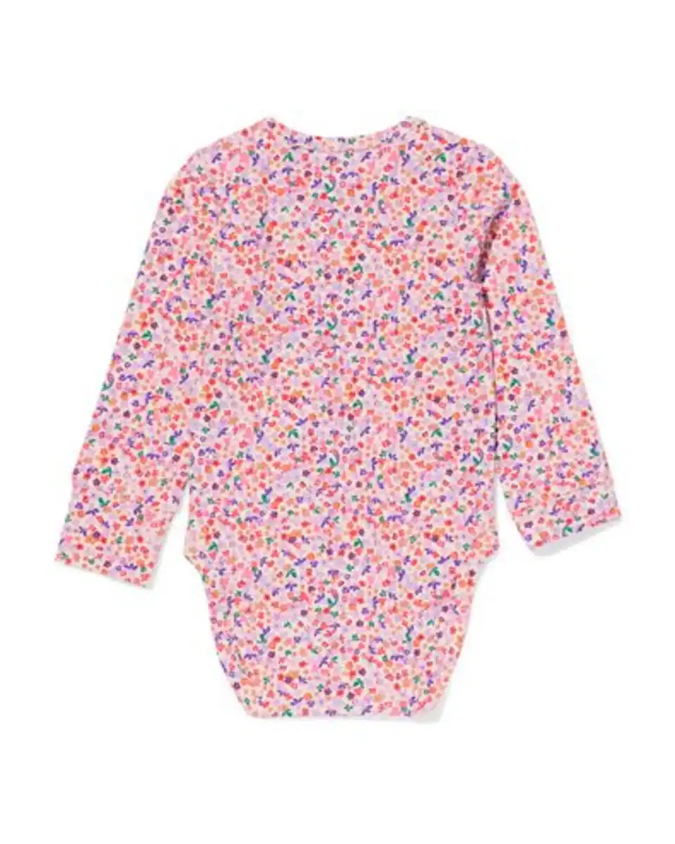 Bild 2 von Mitwachsender Strampler, LENZING™ ECOVERO™, gerippt, Blumen bunt