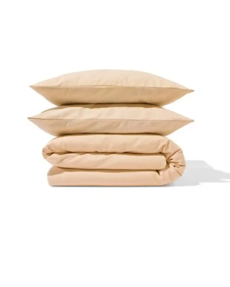 Bild 4 von Bettbezug 200 × 200/220 cm, Flanell, gestreift, beige