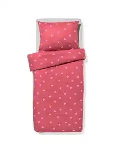 Kinderbettbezug 140 × 200 cm, Flanell, Herzen