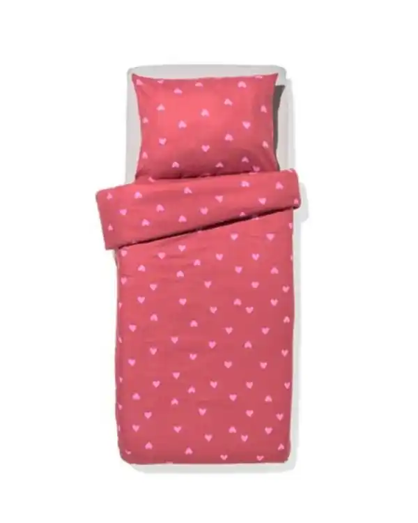 Bild 1 von Kinderbettbezug 140 × 200 cm, Flanell, Herzen