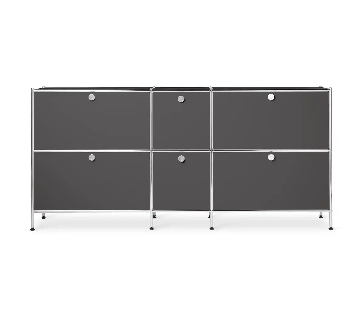 Bild 1 von Sideboard Metall »CN3« groß mit 6 Klappenfächern, grau