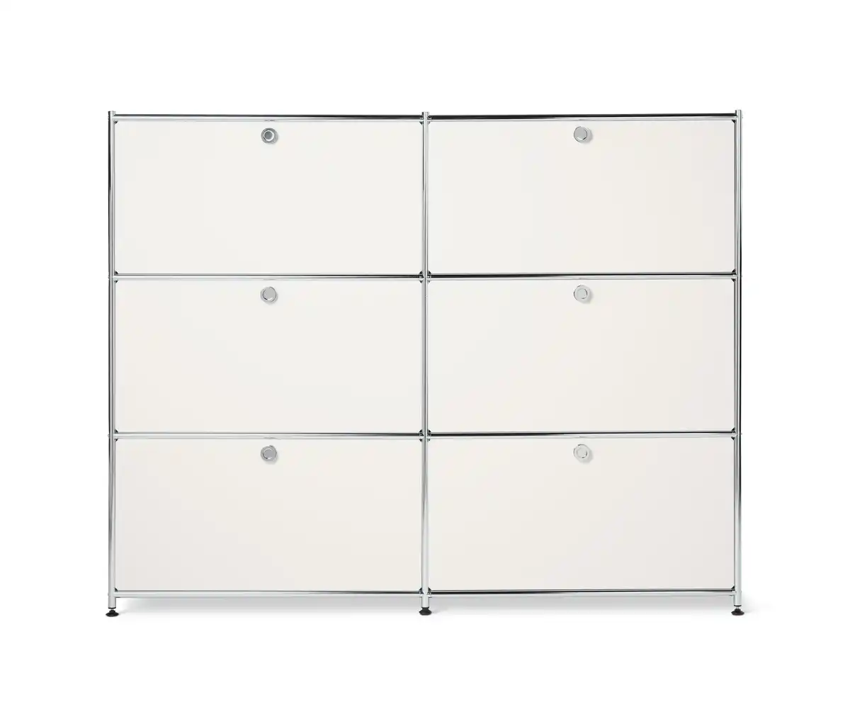 Bild 1 von Kommode Metall »CN3« mit 6 Klappenfächern, groß, weiß