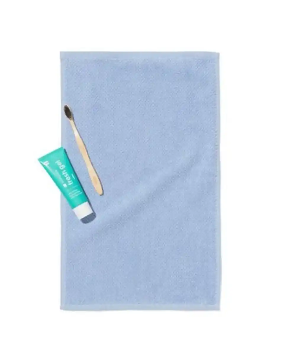 Bild 4 von Handtuch, recycelt, Baumwolle hellblau