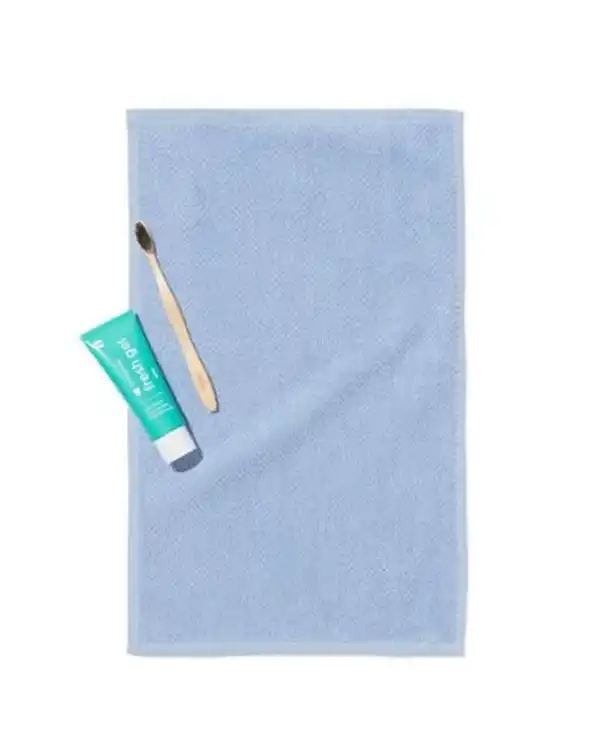 Bild 4 von Handtuch, recycelt, Baumwolle hellblau