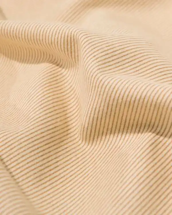 Bild 3 von Bettbezug 240 × 200/220 cm, Flanell, gestreift, beige