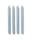 Bild 2 von 12er-Pack lange Haushaltskerzen, Ø 2.2 x 29 cm, hellblau