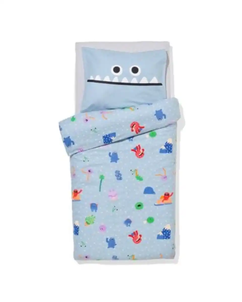 Bild 2 von Kleinkind-Bettbezug 120 × 150 cm, Flanell, Monster