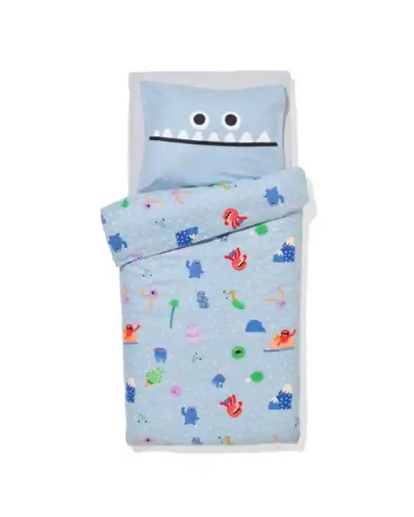 Bild 2 von Kleinkind-Bettbezug 120 × 150 cm, Flanell, Monster