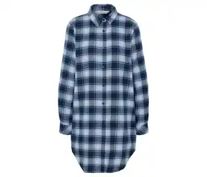 Flanell-Nachthemd, blau