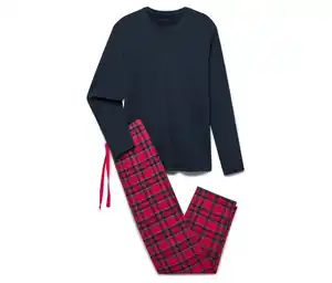 Pyjama, blau-rot