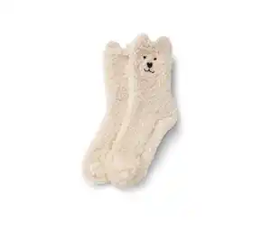 1 Paar Teddy-Kuschelsocken