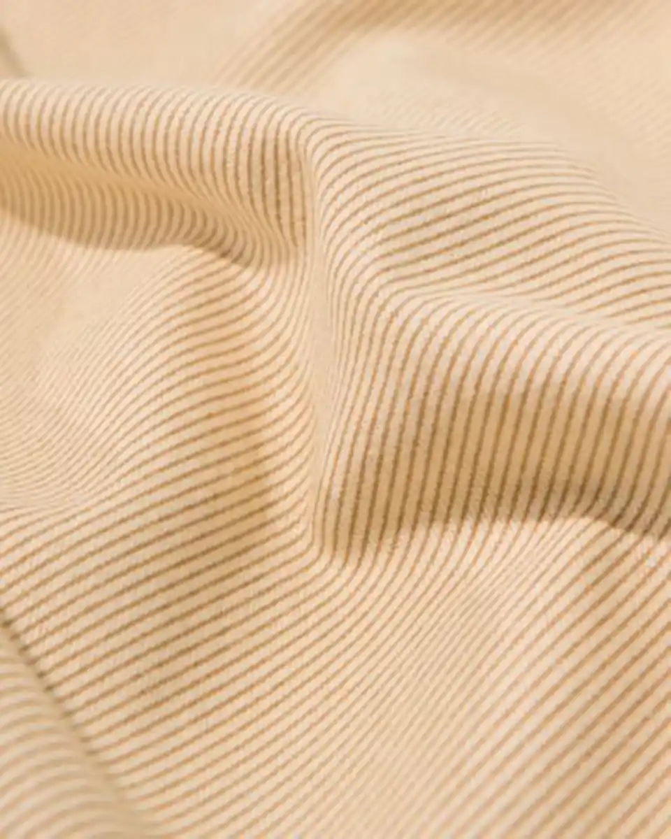 Bild 3 von Bettbezug 140 × 200/220 cm, Flanell, gestreift, beige